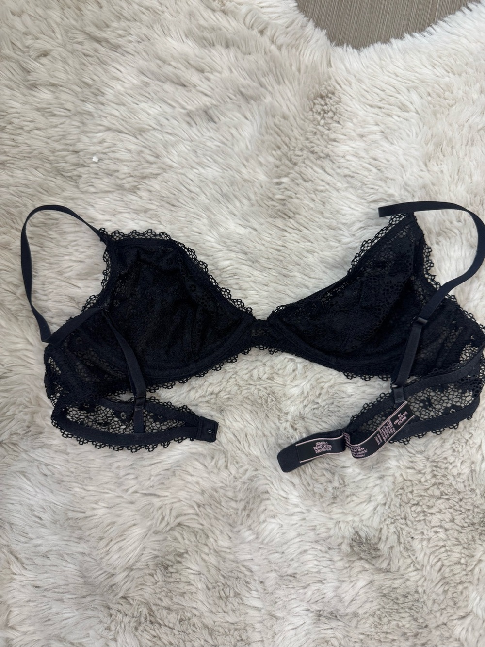 Victoria's Secret Black Lace Underwire Bra